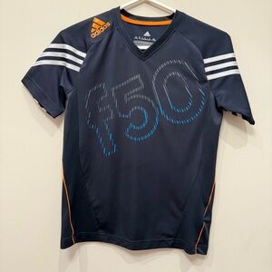 Adidas Youth' Navy F50 Short Sleeve Soccer Top, Size M 11-12Y